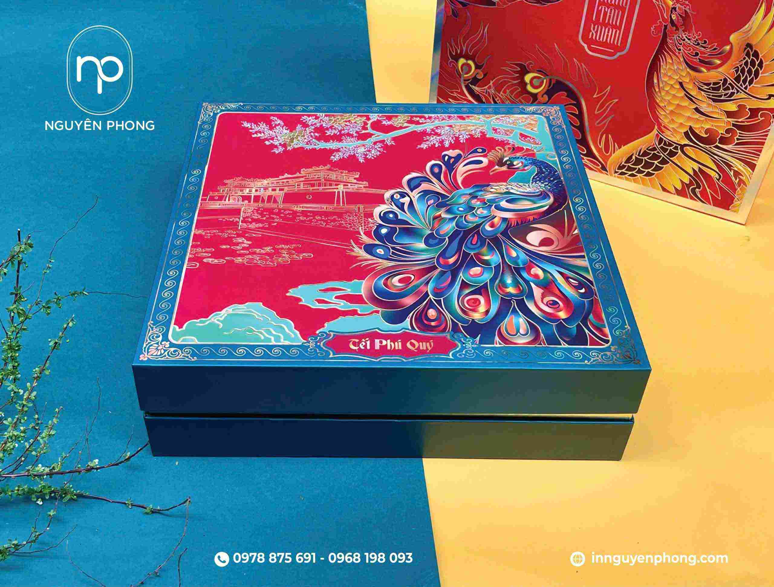Mẫu hộp Tết phú quý